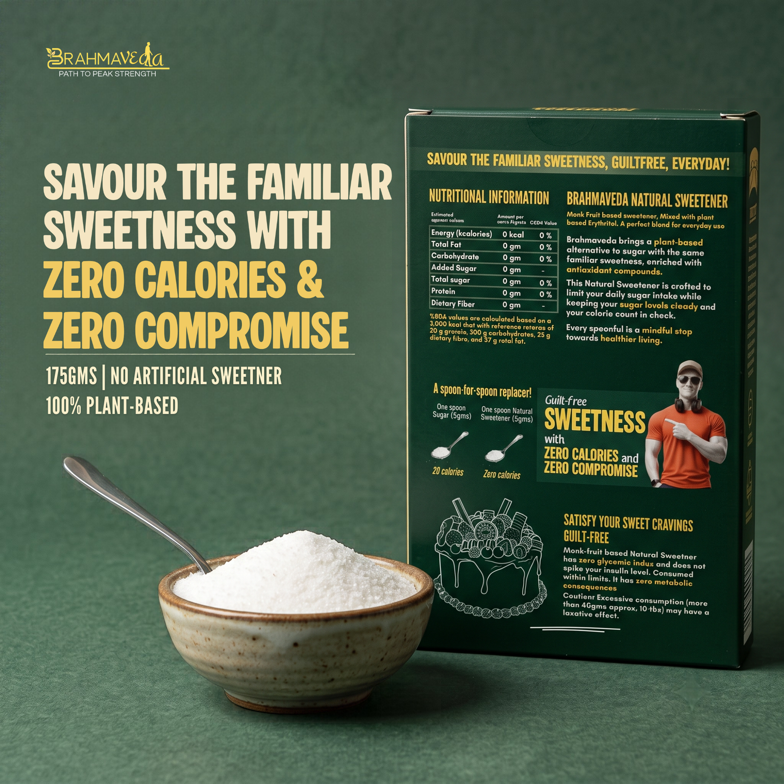 Monk Fruit Sweetener 175g - Image 2